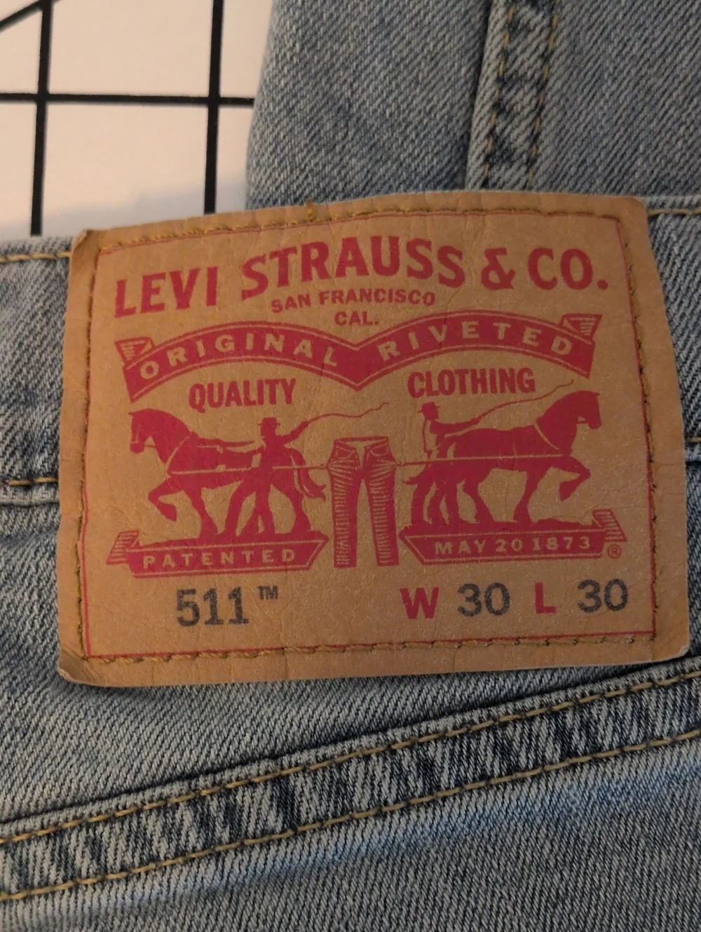 Levi's Men's 511 Light Blue  Jeans - Classic Back Pocket